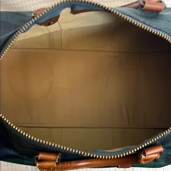 RALPH LAUREN Black Watch Plaid Boston Weekend Travel Duffle Doctors Bag 48CM - Picture 9 of 11